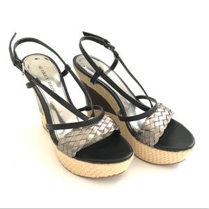 Audrey Brooke wedge sandals Sz 7